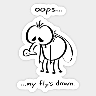 Fly's Down Sticker